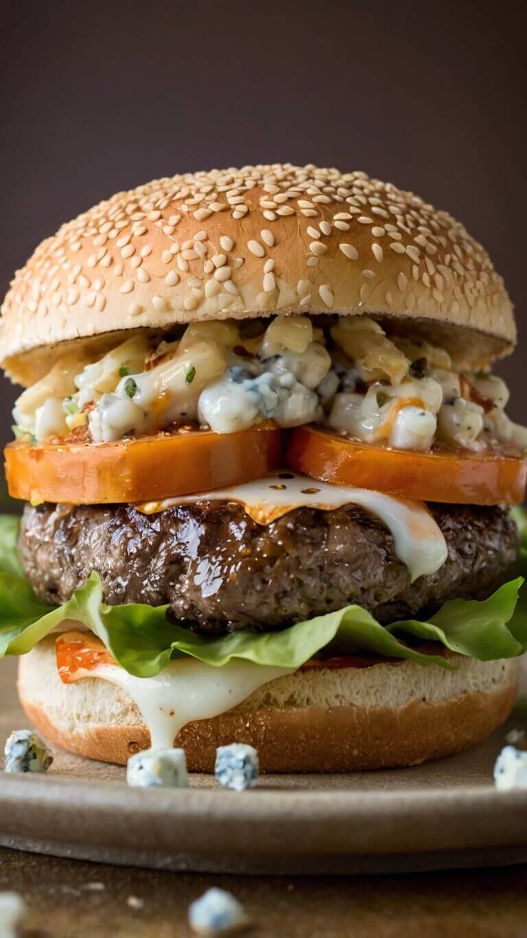 Bobby Flay Blue Cheese Burger