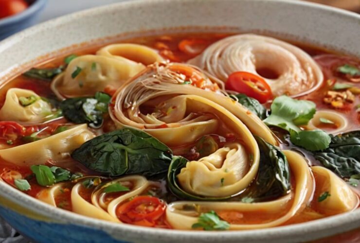 Kimchi Tortellini Soup Recipe