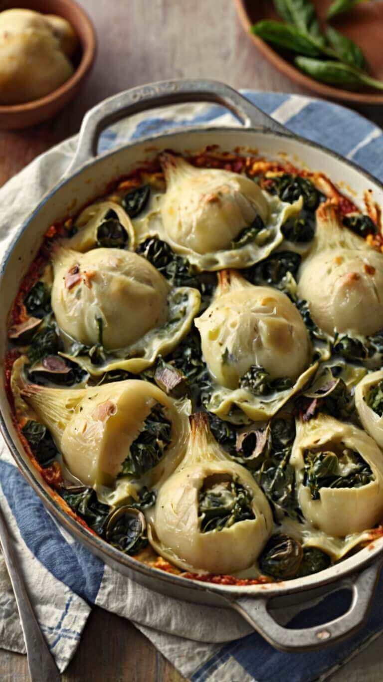 Spinach and Artichoke Al Forno