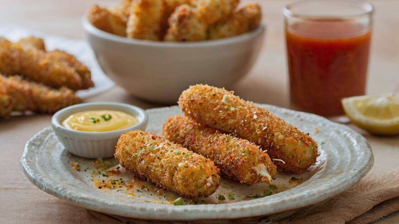 Air Fryer Mozzarella Sticks Recipe