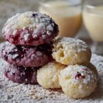 Blueberry Almond Snowball Cookies Recipe
