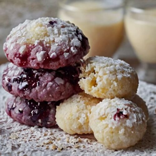 Blueberry Almond Snowball Cookies Recipe