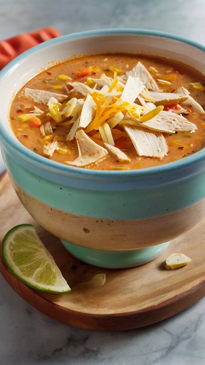 Chili Chicken Enchilada Soup 