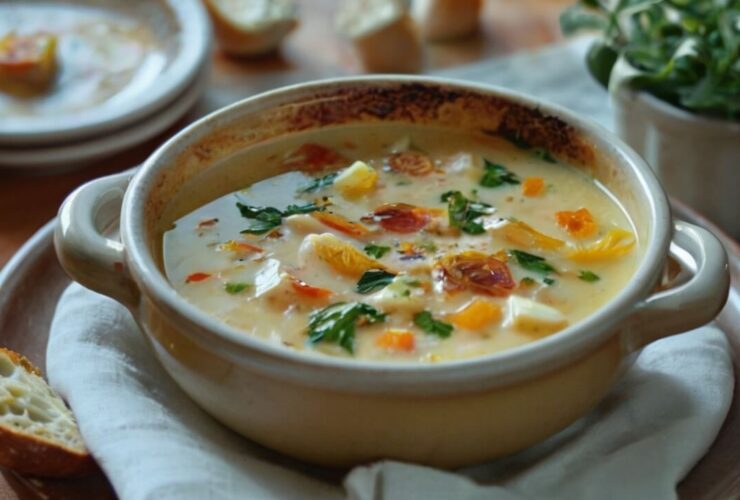 Country French Garlic Soup Recipe