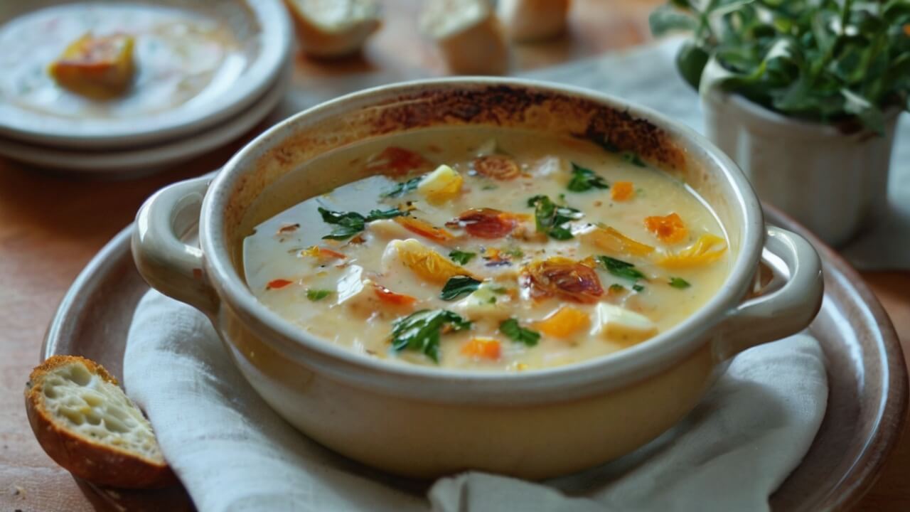 Country French Garlic Soup Recipe