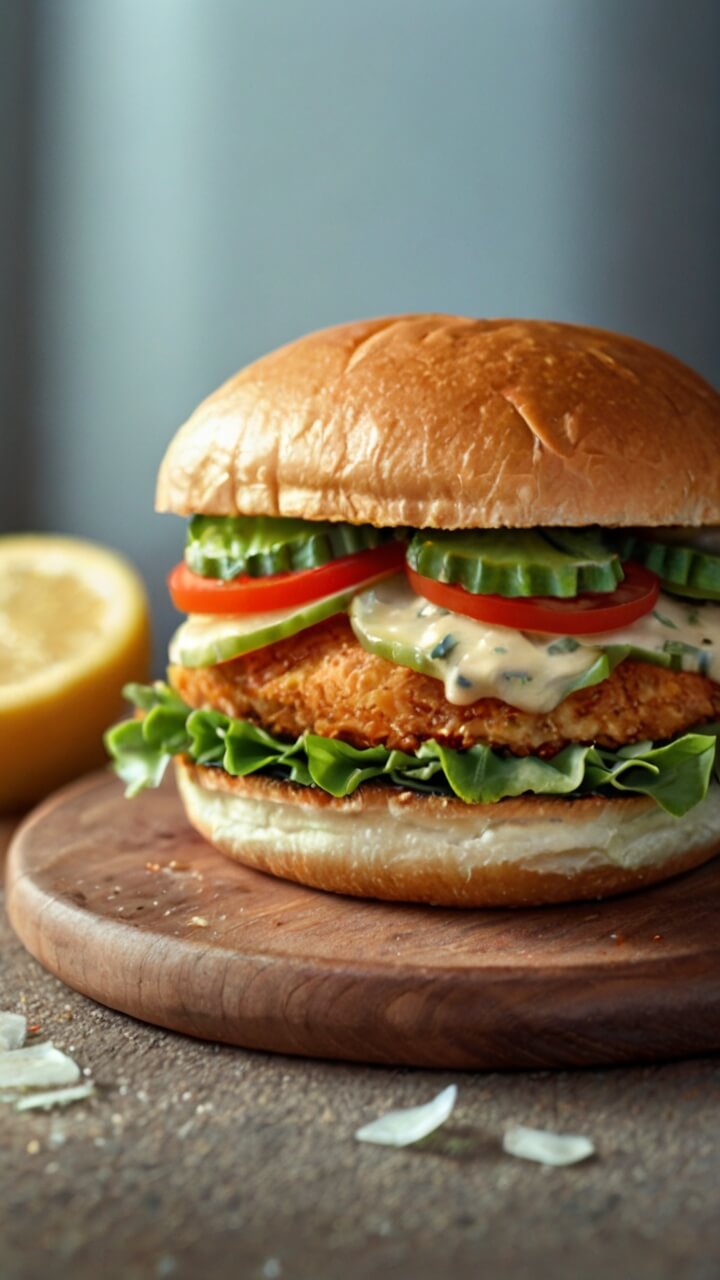 Crispy Lemon Pepper Chicken Sandwich