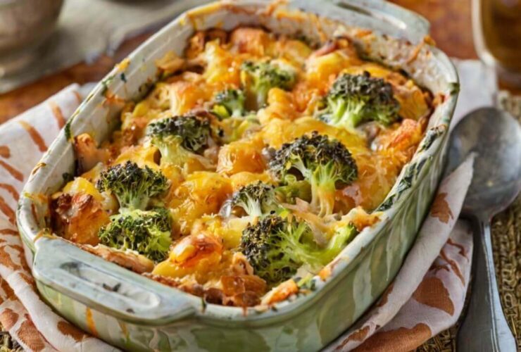 French Onion Broccoli Cheese Casserole Recipe