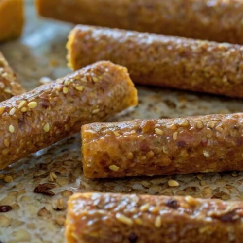 Homemade Pumpkin and Oatmeal Dog Snack Sticks Recipe