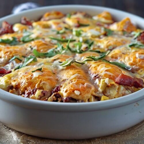 Low Carb Bacon Cheeseburger Casserole Recipe