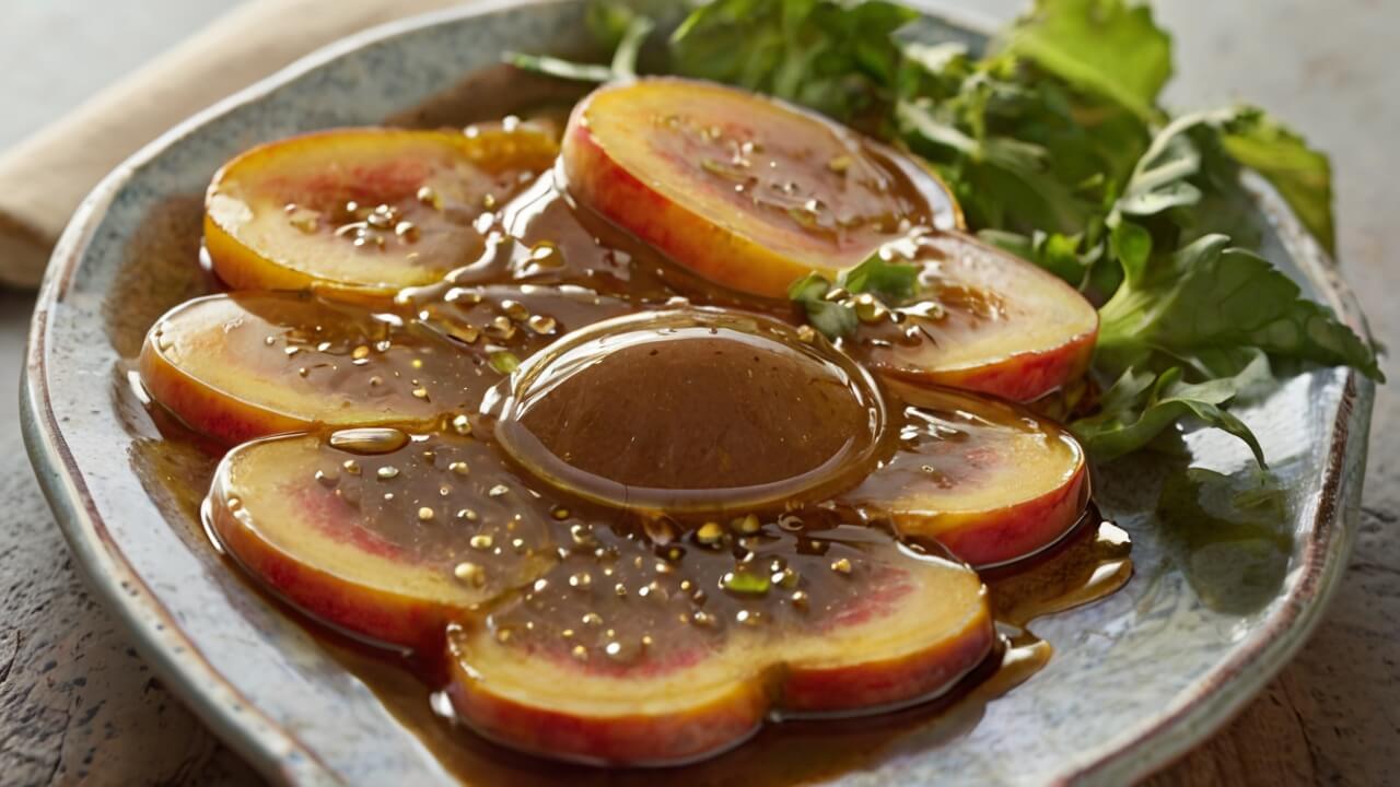 Peach Honey Dijon Balsamic Vinaigrette Recipe