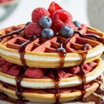 Red Velvet Marble Waffles Recipe