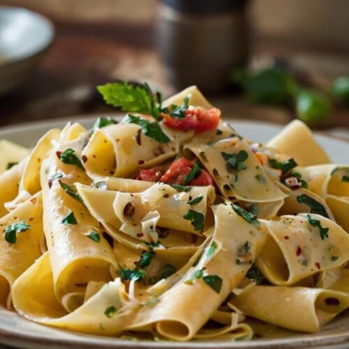 Spicy Creamy Pappardelle Pasta Recipe