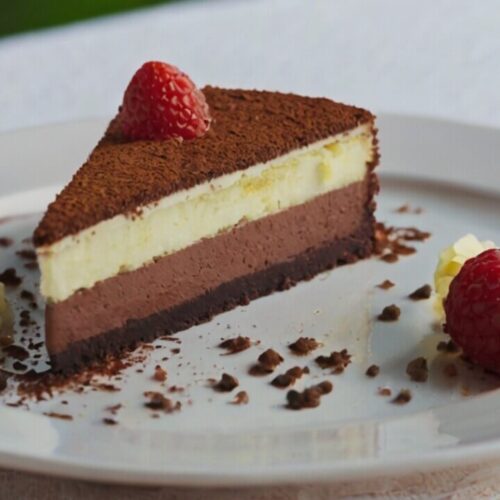 Triple Chocolate Mousse Cake Recipe