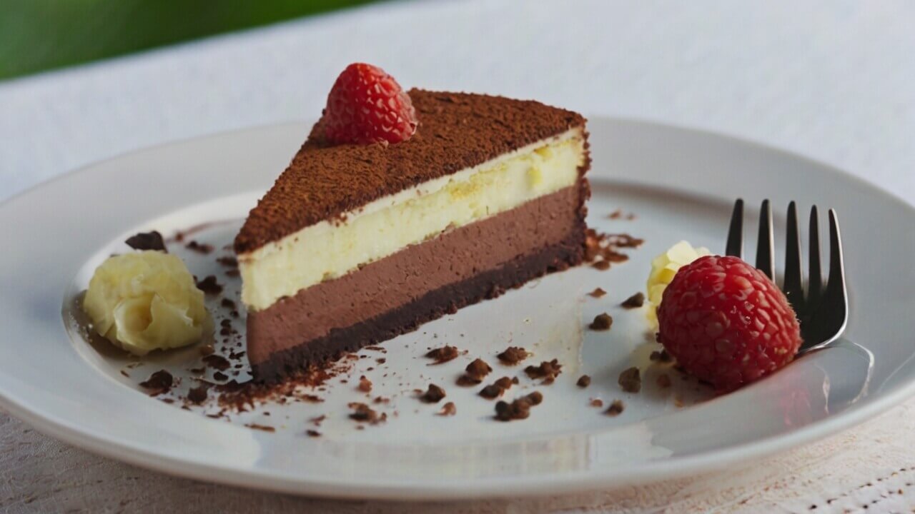 Triple Chocolate Mousse Cake Recipe