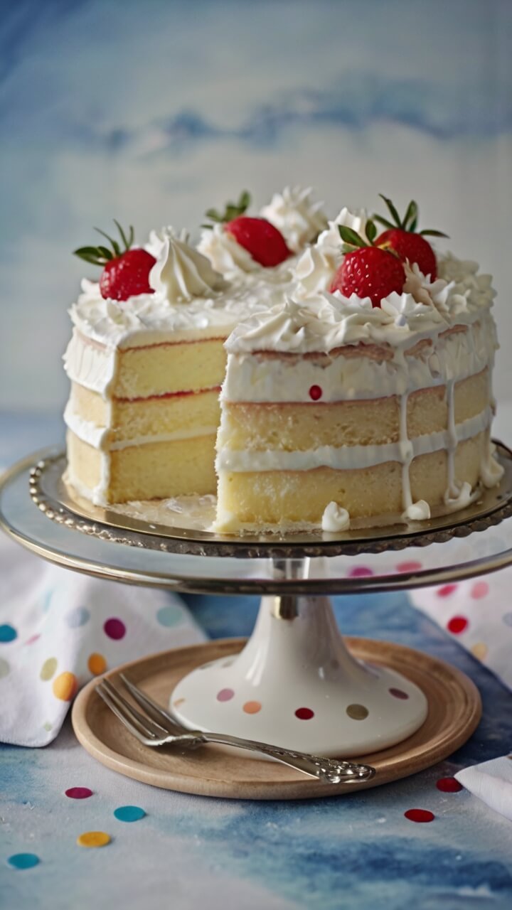 White Velvet Cake 
