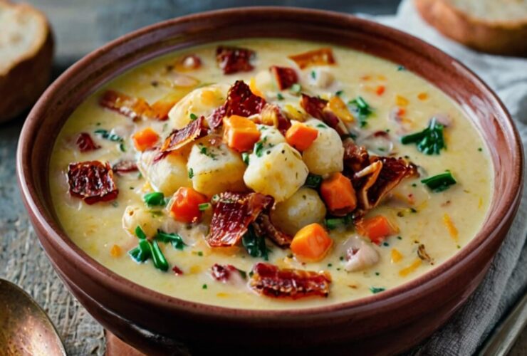 Bacon Cheddar Gnocchi Soup Recipe