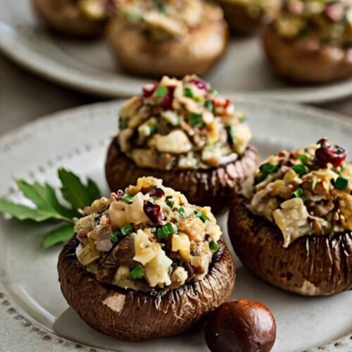 Christmas Stuffed Mushrooms Recipe