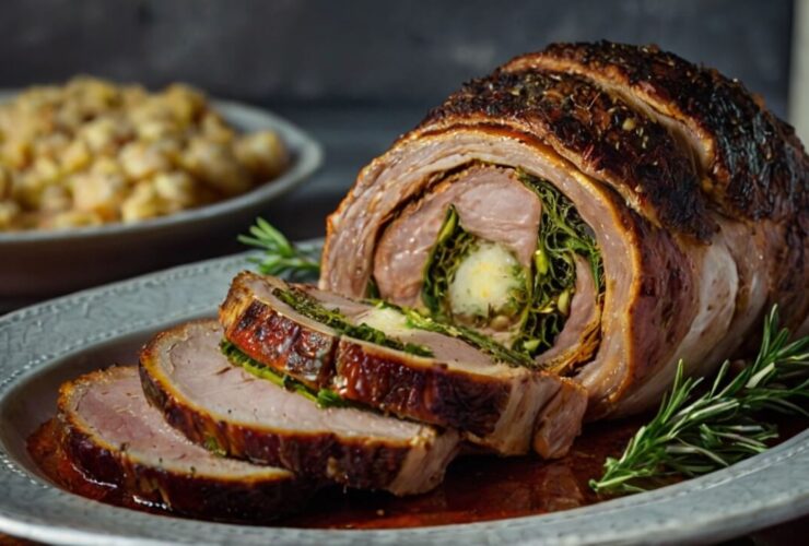 Christmas Stuffed Pork Roast Recipe