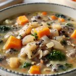 Cozy Autumn Wild Rice Soup Recipe