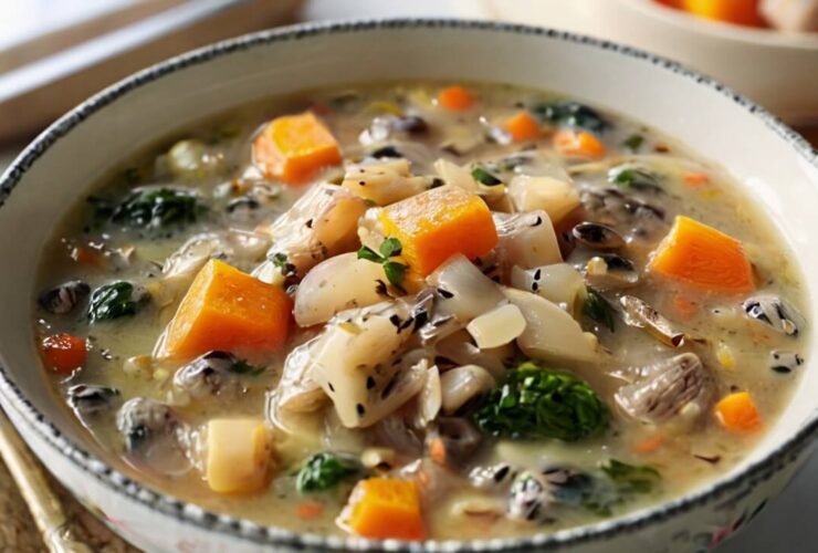 Cozy Autumn Wild Rice Soup Recipe