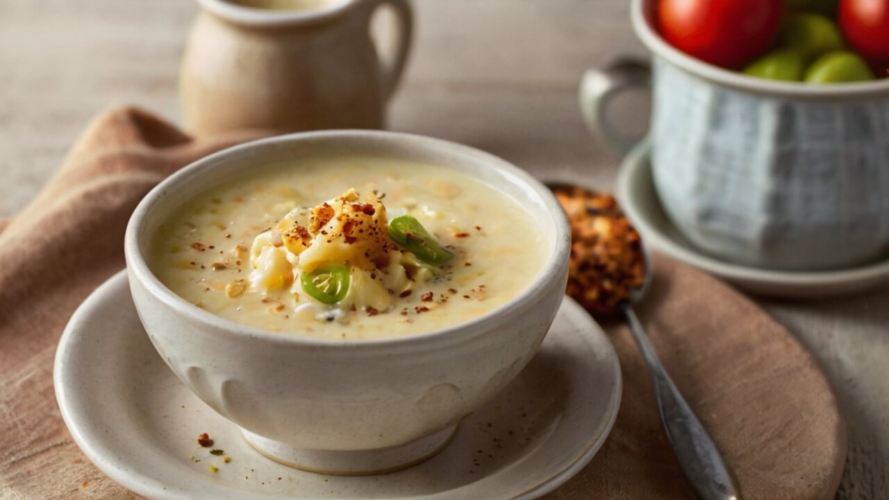 Cozy Cauliflower Cheese Soup Recipe