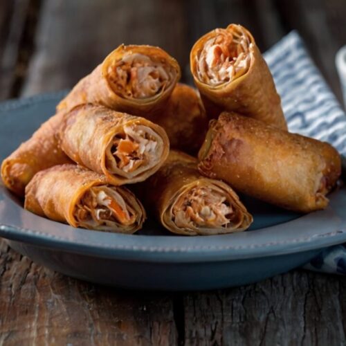 Buffalo Chicken Dip Egg Rolls Recipe