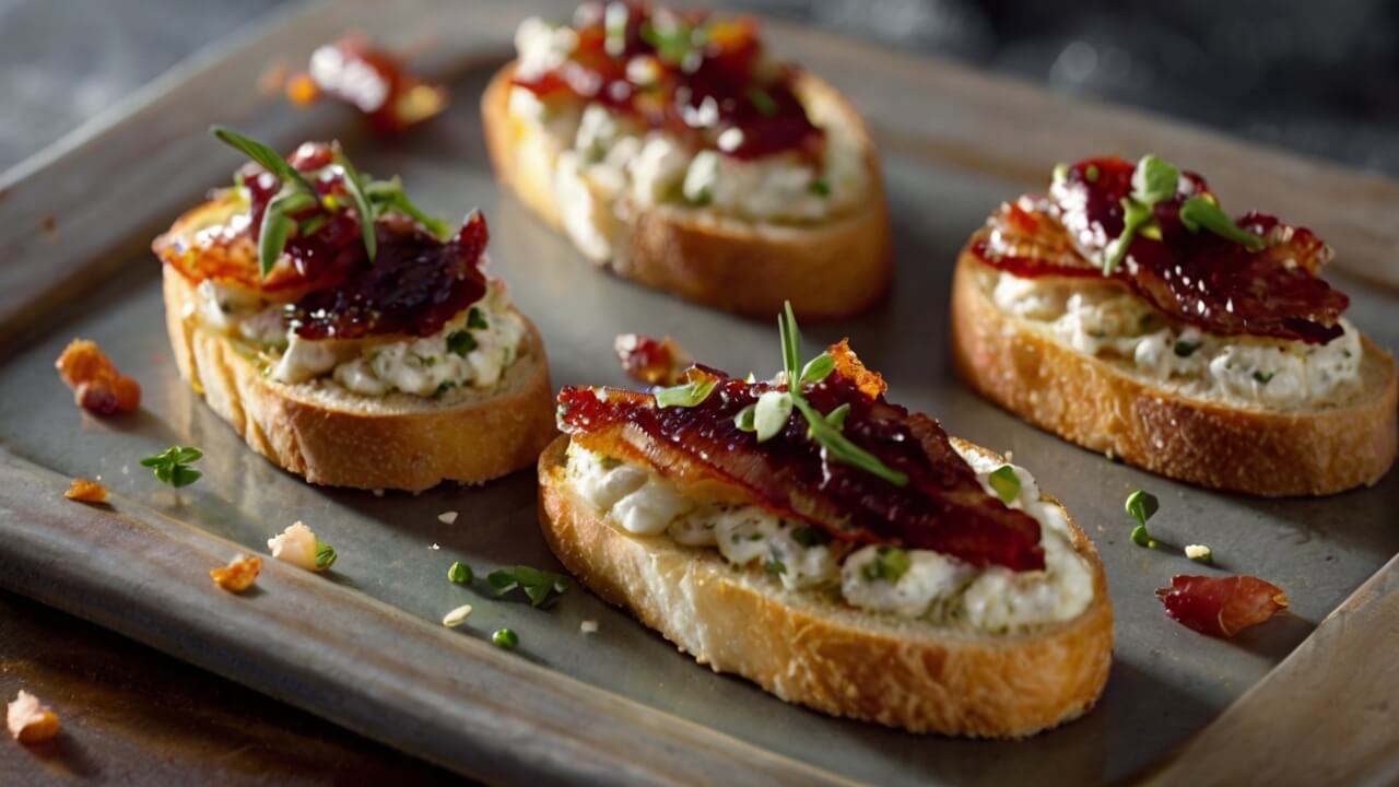 Million Dollar Bacon Crostini Recipe