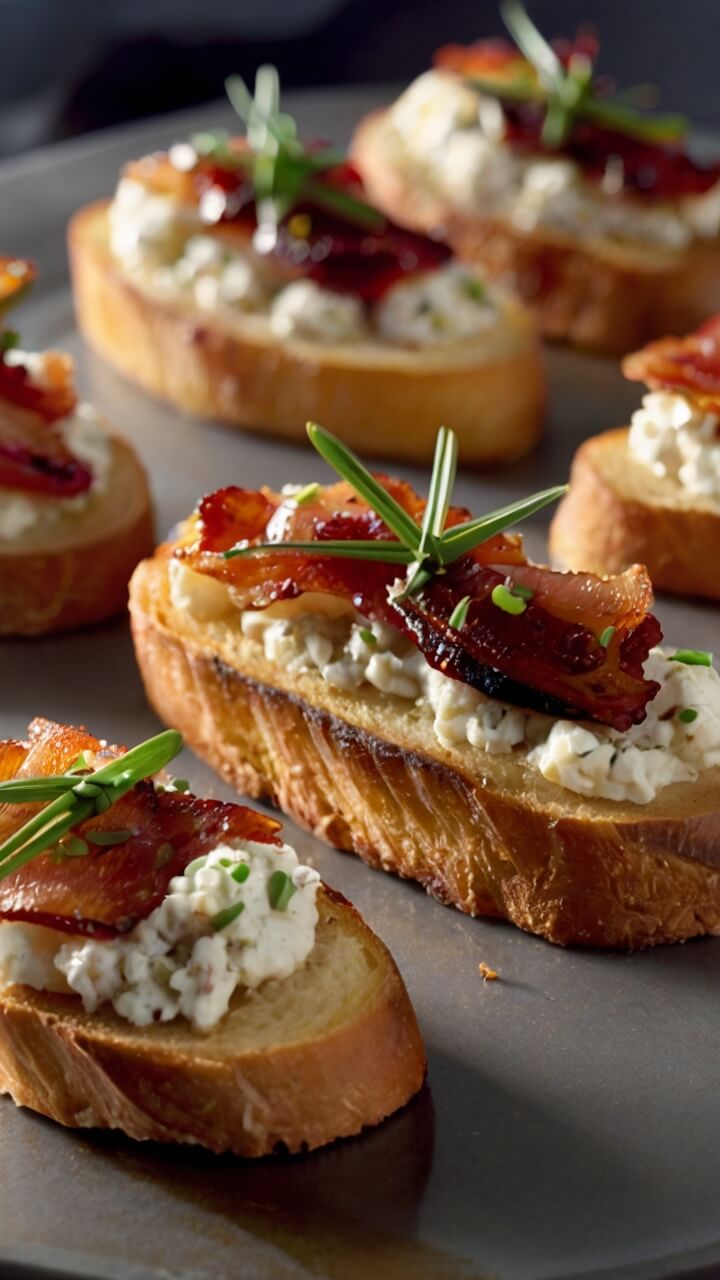 Million Dollar Bacon Crostini