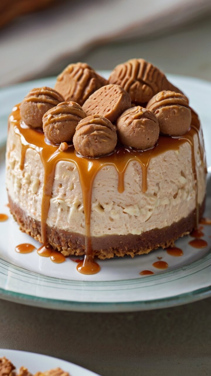 No Bake Biscoff Cheesecake