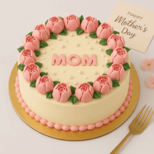 Mothers Day Pink Velvet Cake 