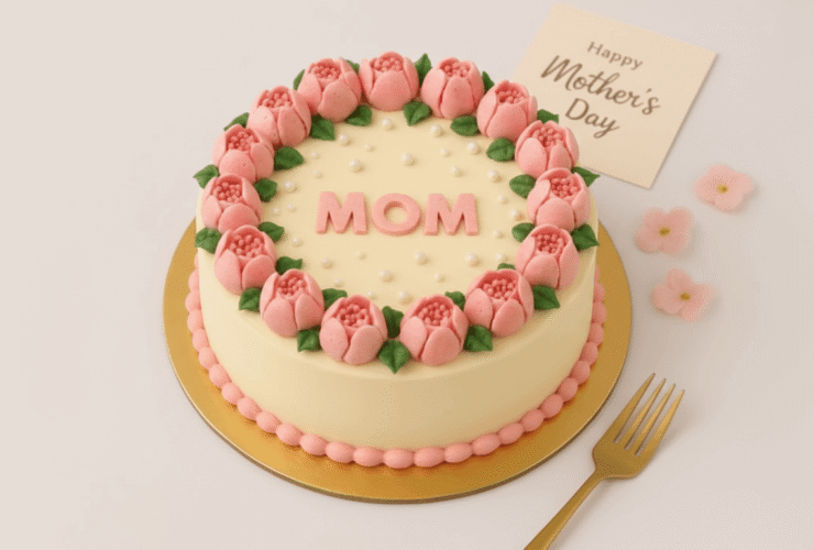 Mothers Day Pink Velvet Cake 