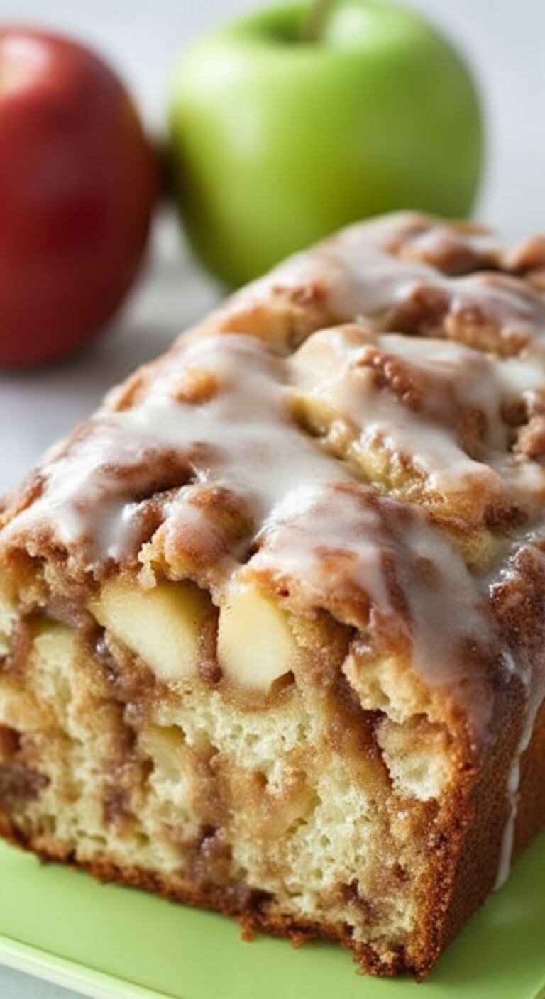 Cinnamon Apple Fritter Bread Loaf