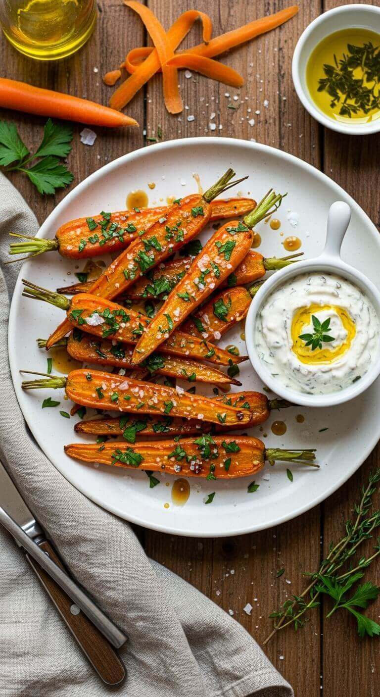 Delicious Smashed Carrots
