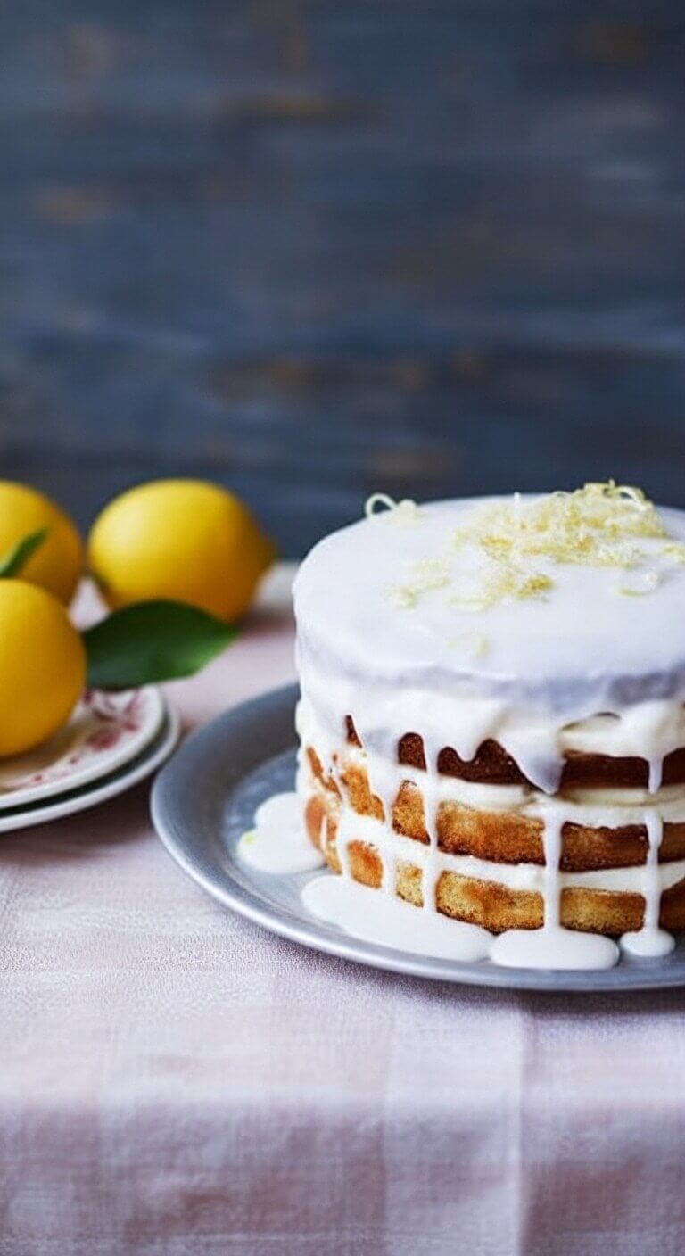 Mary Berry Lemon Drizzle Round Cake ​ 