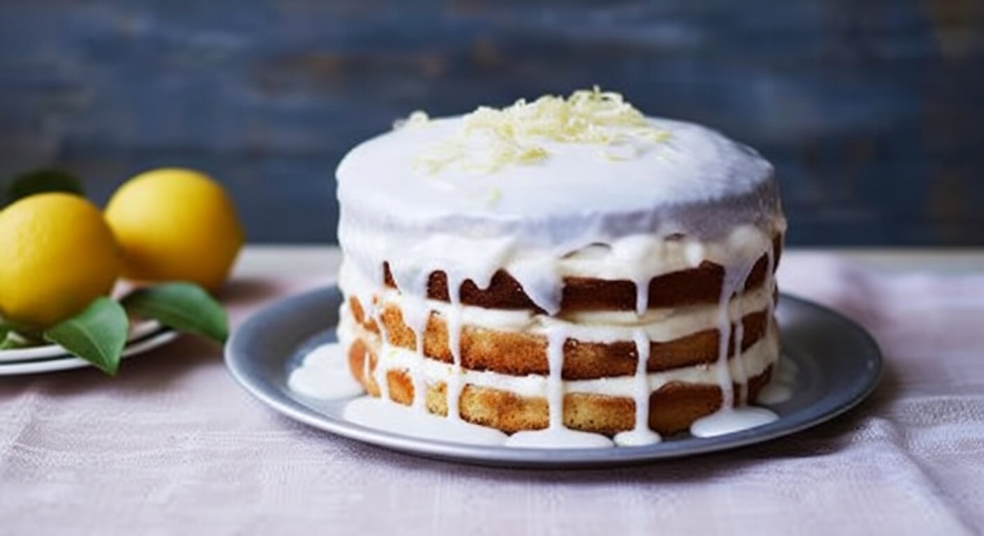 Mary Berry Lemon Drizzle Round Cake ​ Recipe