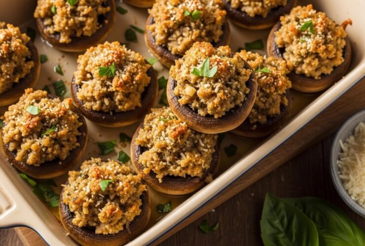 Italian Stuffed Mushrooms Recipe