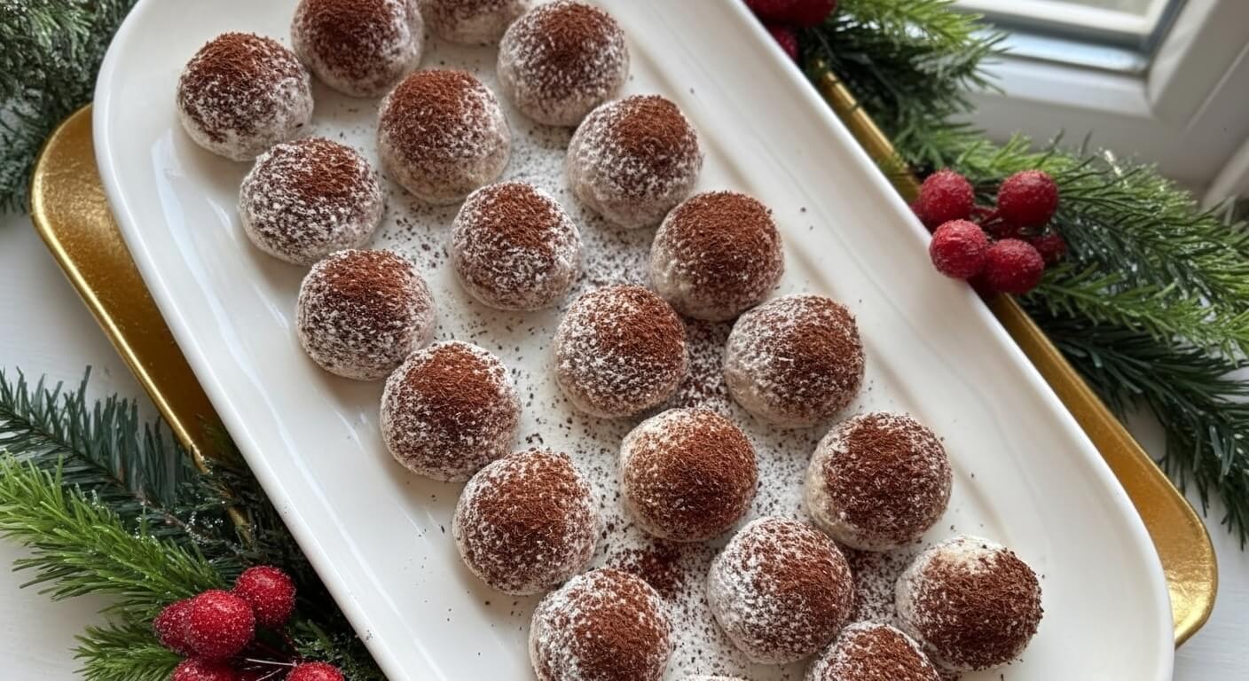 Christmas Tiramisu Snowball Cookies Recipe