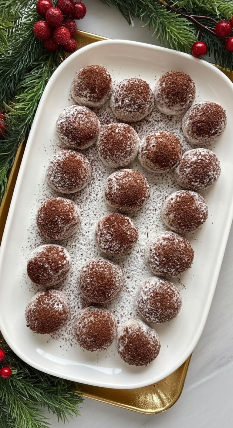Christmas Tiramisu Snowball Cookies