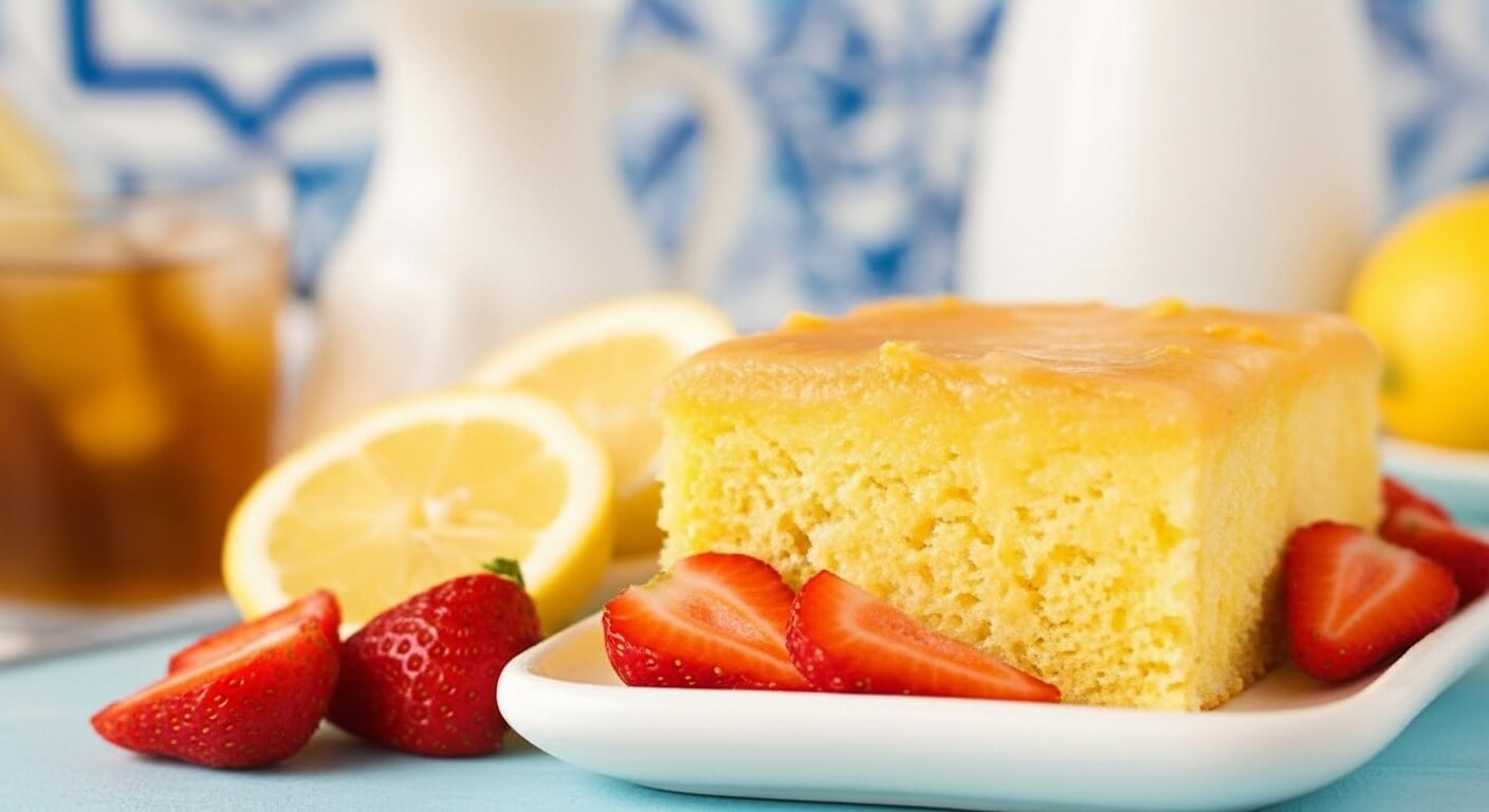 Mary Berry Lemon Drizzle Tray Bake​ Recipe