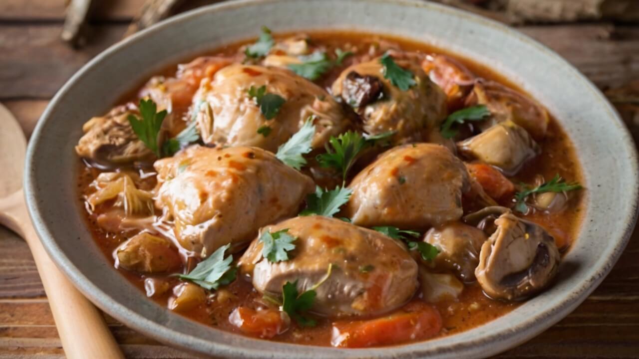 Jamie Oliver Chicken Chasseur Slow Cooker Recipe