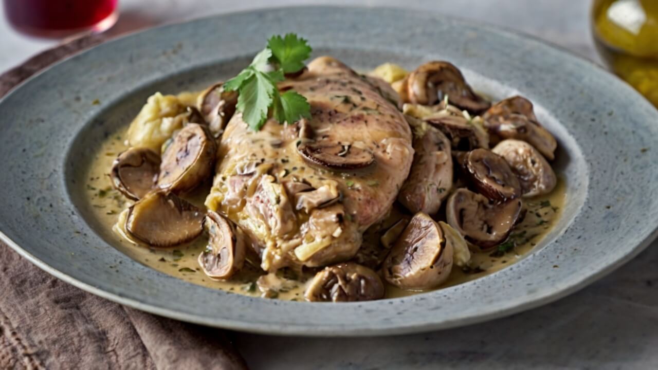 Jamie Oliver Chicken In White Wine And Mushroom Sauce Recipe