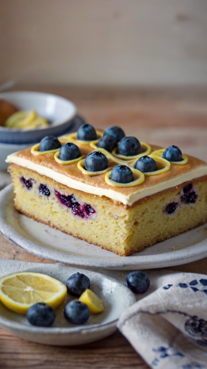 Mary Berry​ Blueberry Traybake