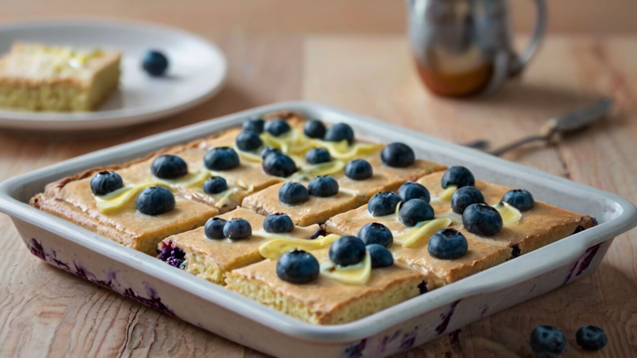Mary Berry​ Blueberry Traybake Recipe