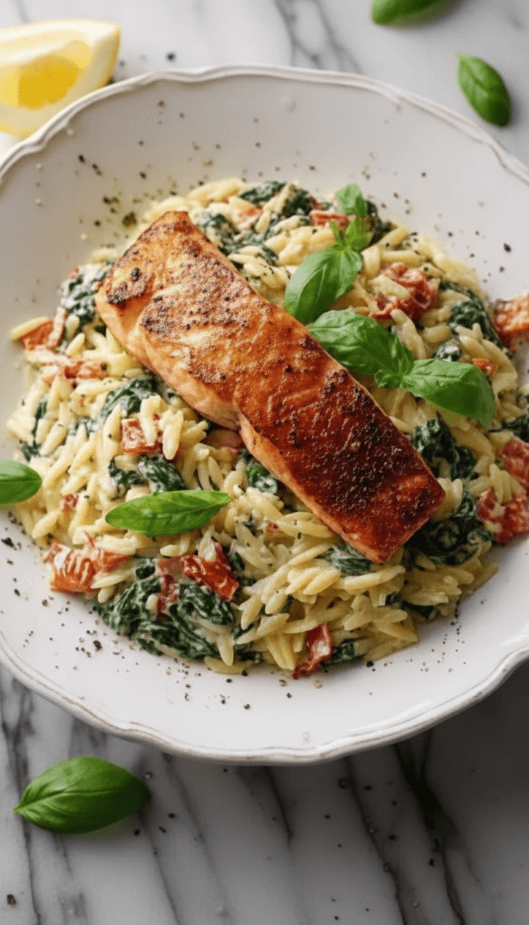 Joanna Gaines Salmon And Orzo