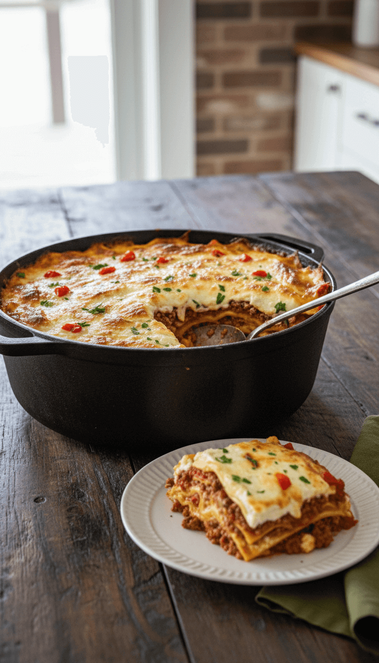 Joanna Gaines Dutch Oven Lasagna