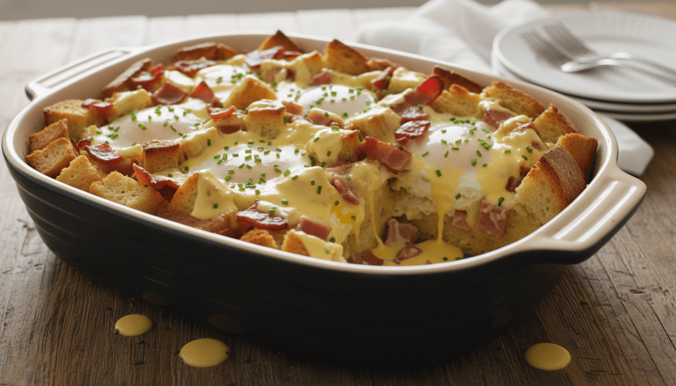 Joanna Gaines Eggs Benedict Casserole​ Recipe