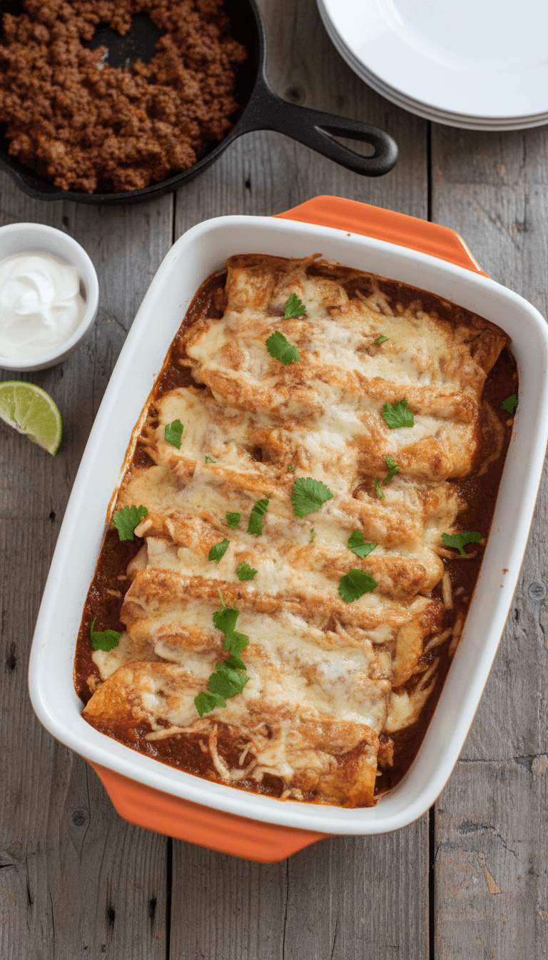 Joanna Gaines Beef Enchiladas