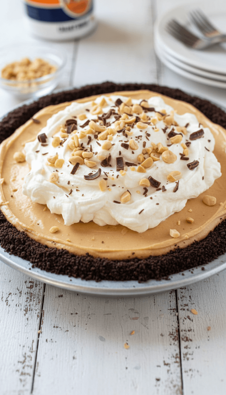 Joanna Gaines Chocolate Peanut Butter Pie