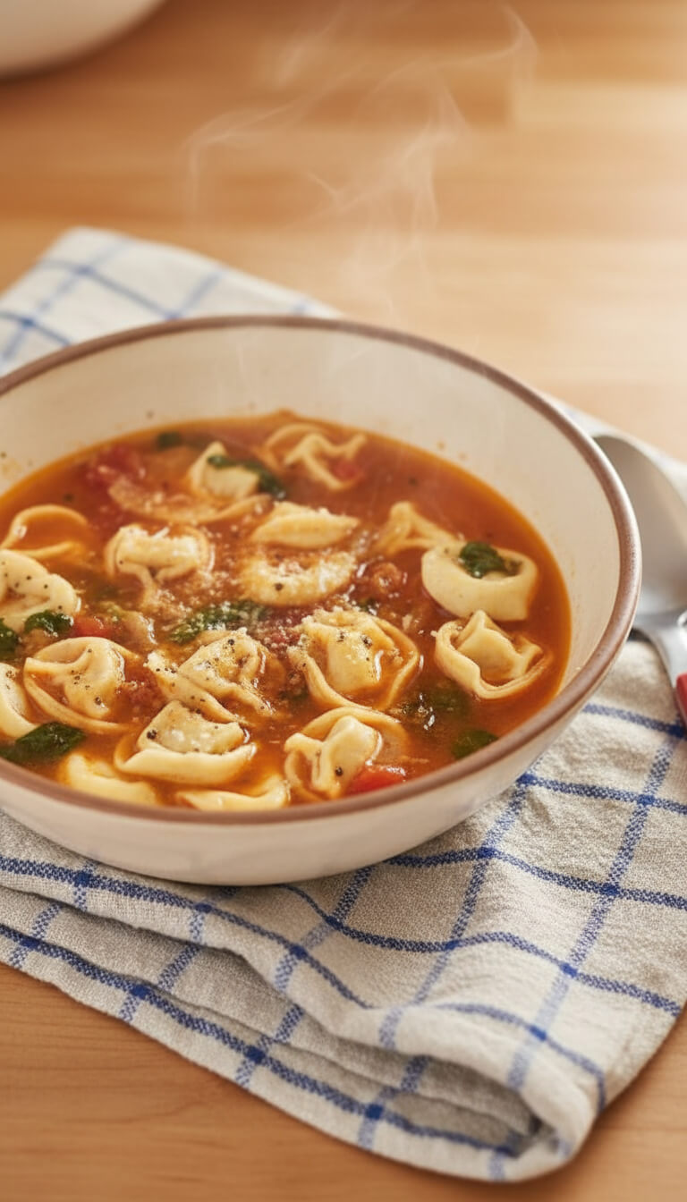Joanna Gaines Spinach Tortellini Soup