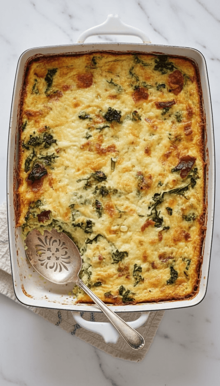 Joanna Gaines Kale And Bacon Casserole